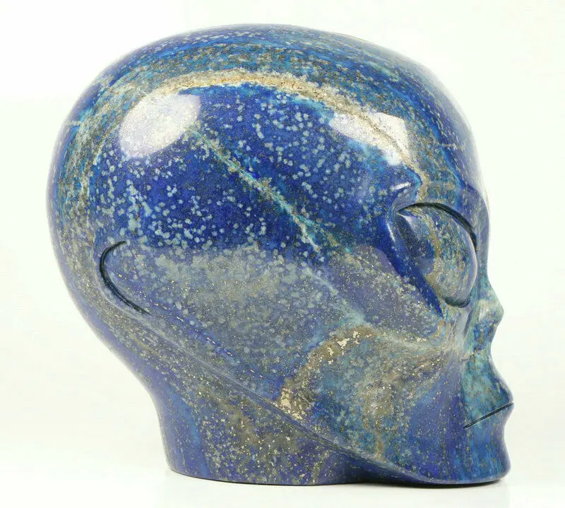 Mr Skull Crystal Skulls Wholesale  4 inches Lapis Lazuli  Female Alien Skulls   Carved Crystal Healing Crystals