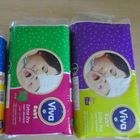 BABY DIAPERS VIVA FROM  TURKEY ABSORBANCE PANTS  EXTRA HIGH QUALITY SUPERDRY DISPOSABLE PACKINGS