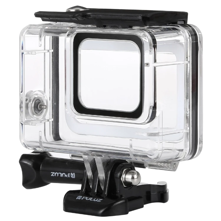 45m Underwater Waterproof Housing Diving Case for GoPro HERO7 Silver / HERO7 White, with Buckle Basic Mount Screw Transparent