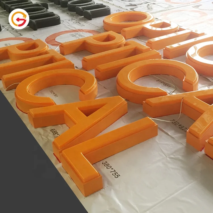 JAGUARSIGN Customized Luminous Vacuum Letters 3D Plastic Sign Board Designs for Shops Outdoor Sign Letreros Manufacturer