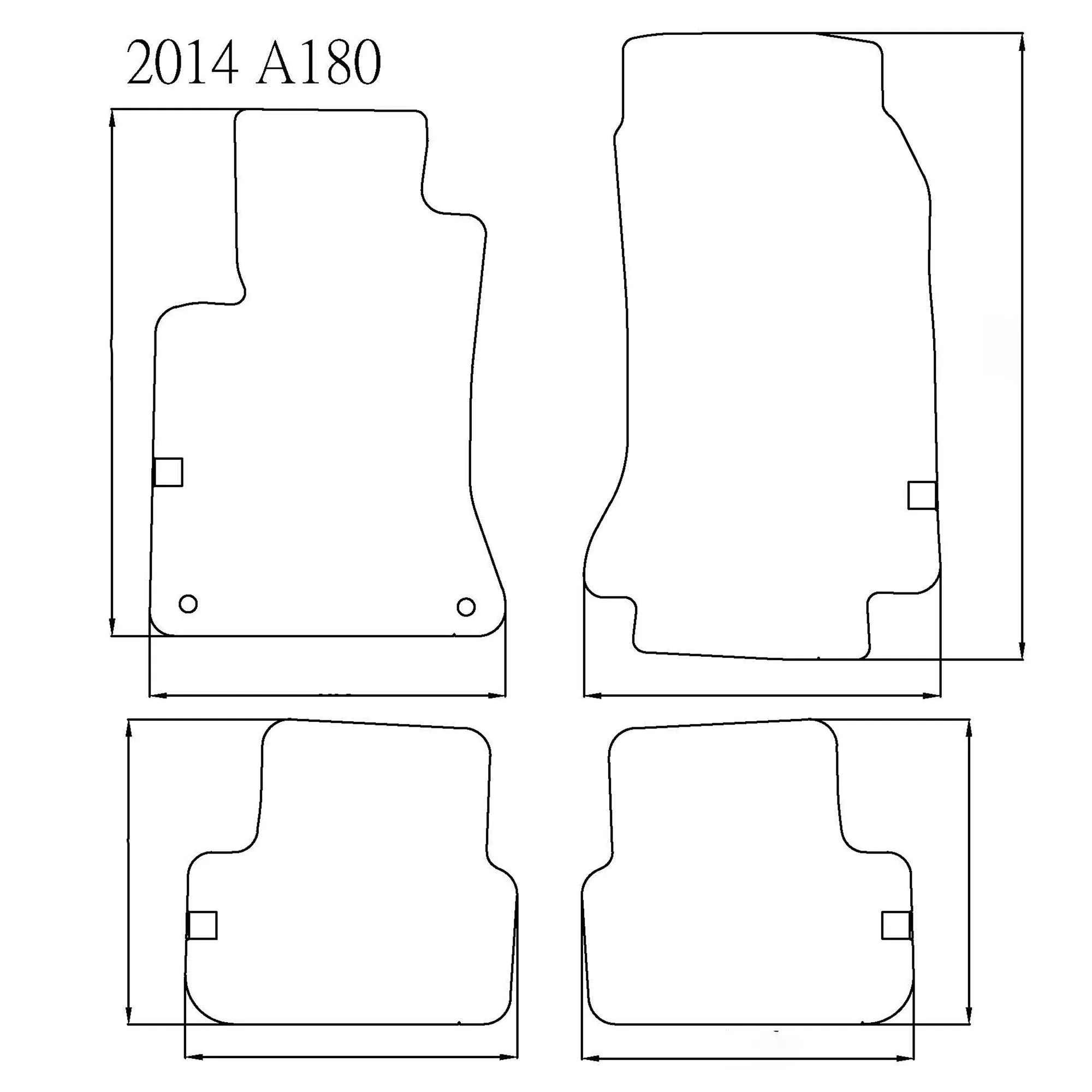 Заводской коврик премиум-класса из Тайваня автомобильные коврики на заказ для BENZ