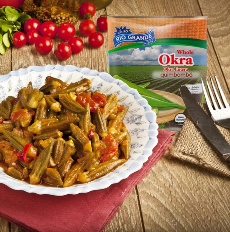 Rio Grande Okra Rich Vitamin C Antioxidant Okra Frozen Superfood Full with Flavor