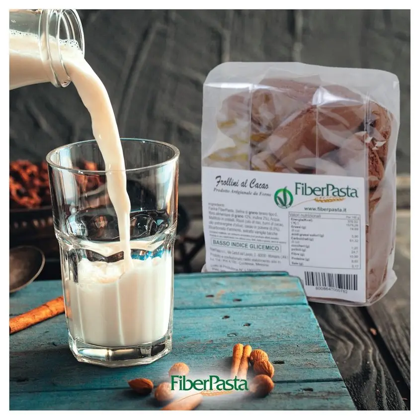 ITALIAN CACAO BISCUITS - HIGH FIBRE AND NO PALM OIL WITH LOW GLYCEMIC INDEX - PREMIUM QUALITY COOKIES