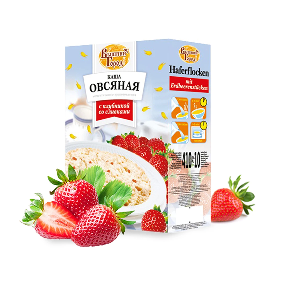 Высококачественная каша из хлопьев овса с клубникой, поставщики продуктов питания