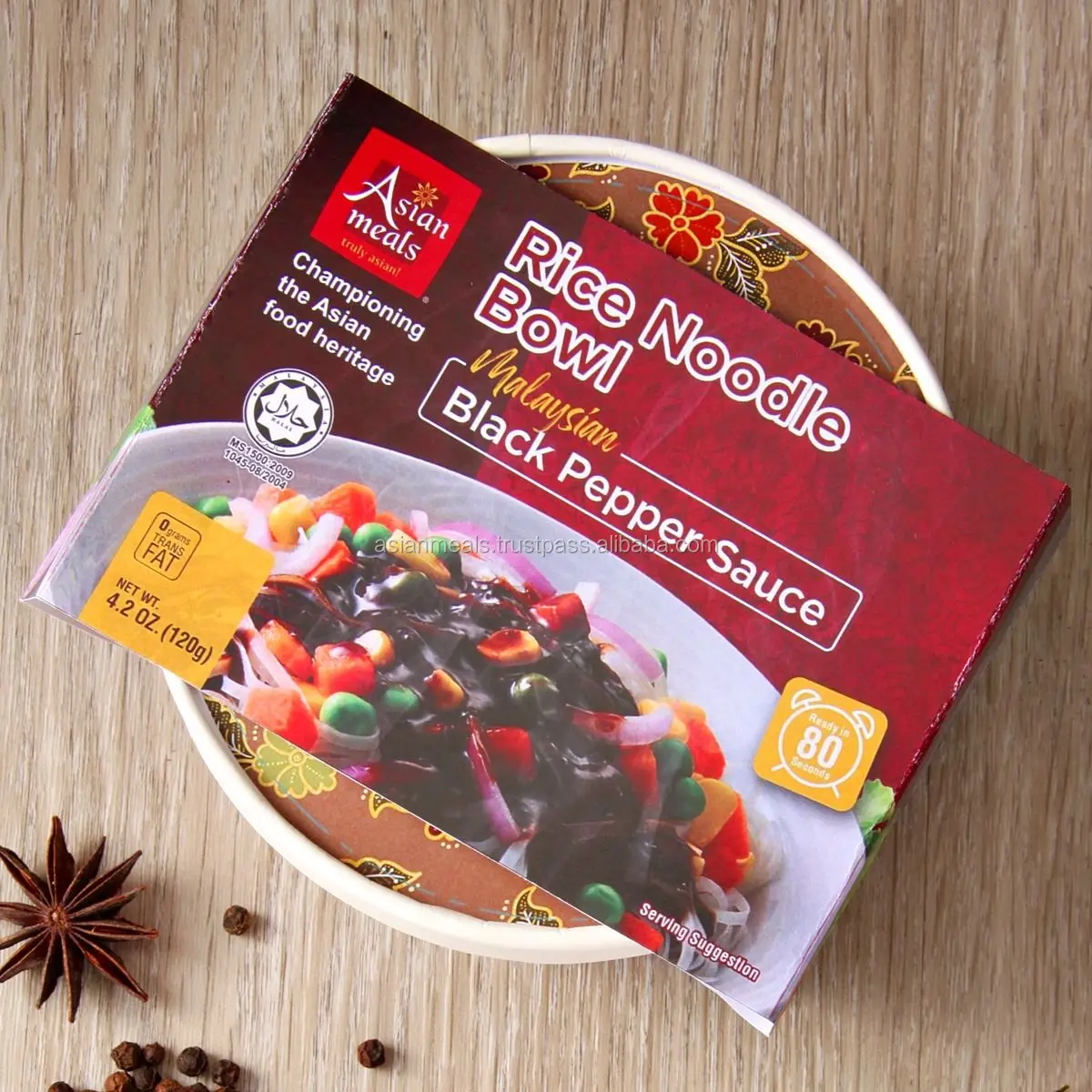 Wholesales Top Rated Instant Rice Noodles In Malaysia with Rich Black Pepper Sauce Convenient To Cook For Everyone