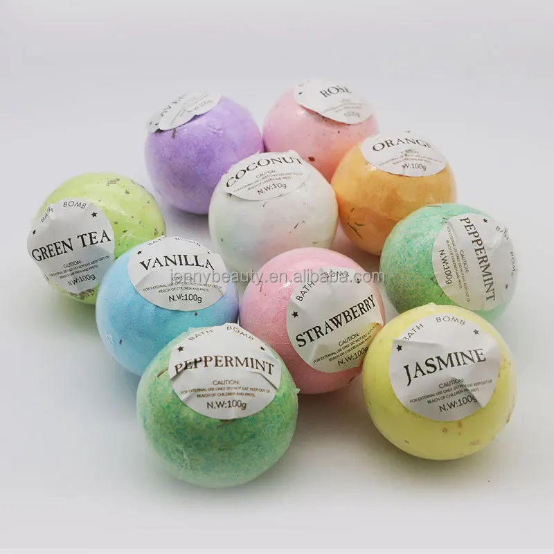 Hot selling OEM 6pcs Gift Set Bubble Spa Bath gift kit natural organic Dry Skin Moisturize Fizzy Bath Bombs