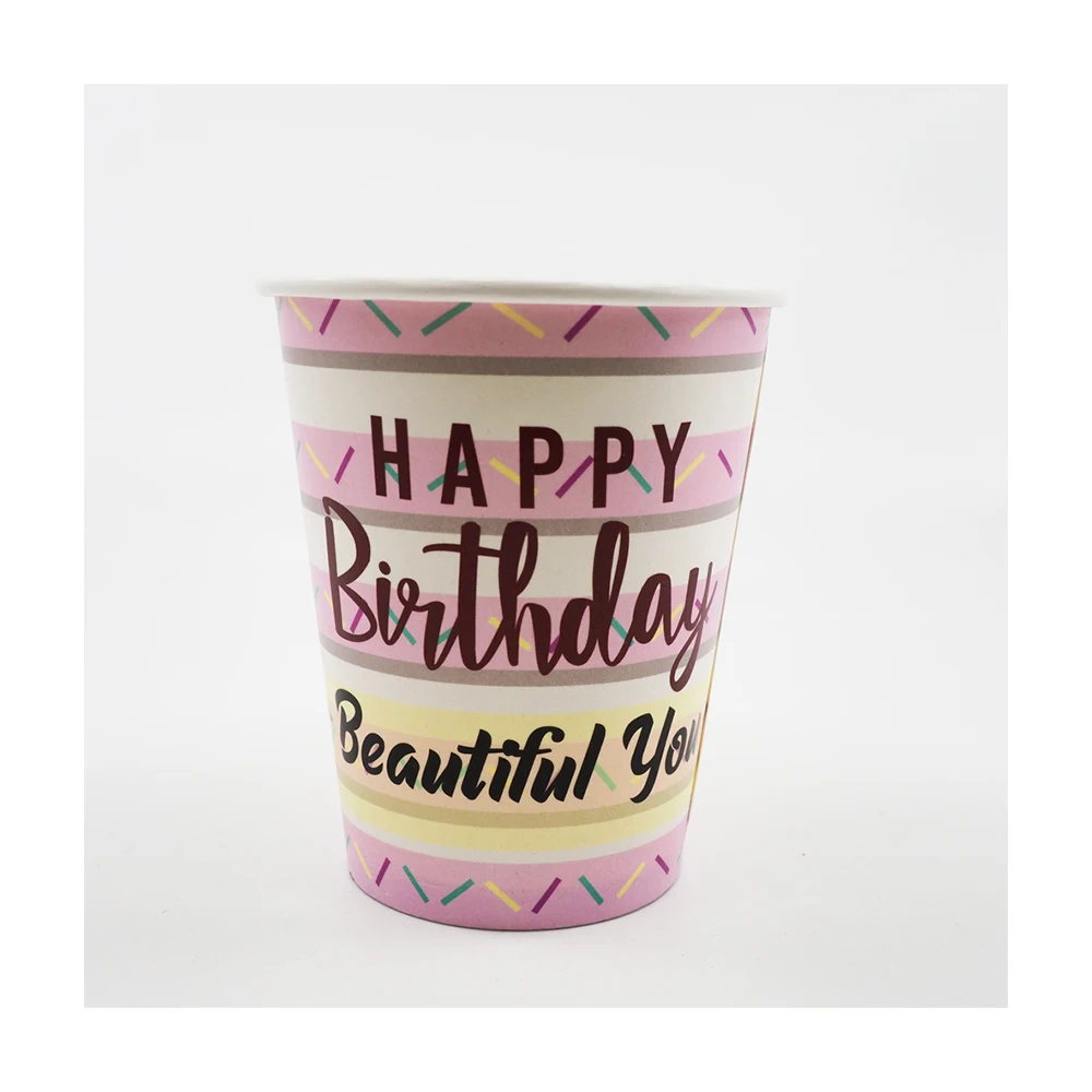 
Оригинальный производитель, оптовая продажа, одноразовый однослойный бумажный стаканчик для всех размеров с цветной печатью, 1 миллион емкости 