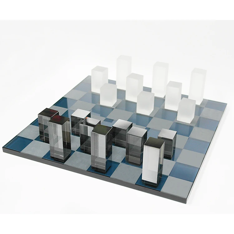 Шахматный набор из хрустального материала Современное украшение шахматная