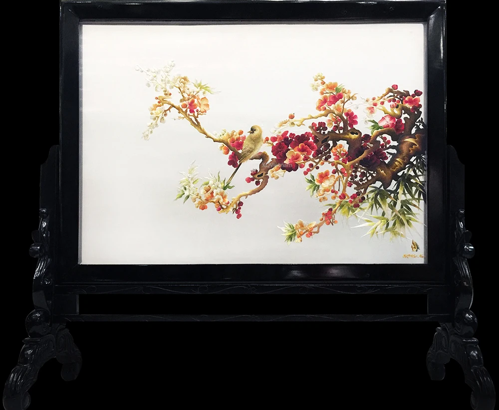 Роскошные подарочные и декоративные картины с изображением цветущего счастья богатства двусторонняя вышивка