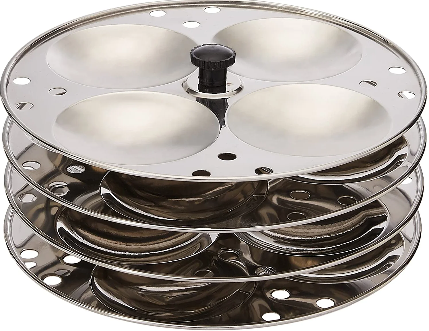 100 % high quality stainless steel 4 rack idli stand for making idli at home