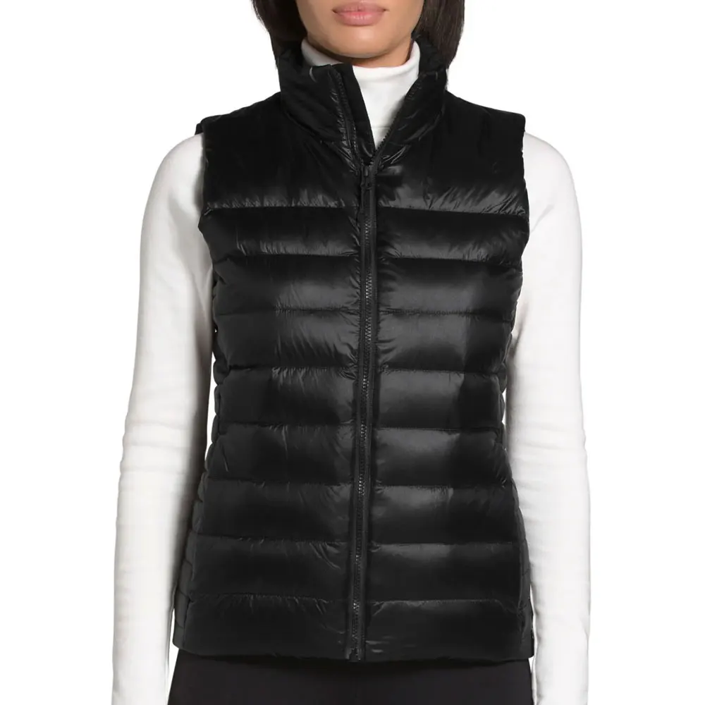 
 Женский легкий зимний пуховой жилет с подкладкой по индивидуальному заказу в непрерывном стиле  