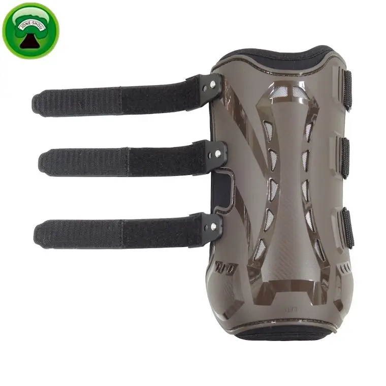 Brown Neoprene PU shell horse racing tendon boots