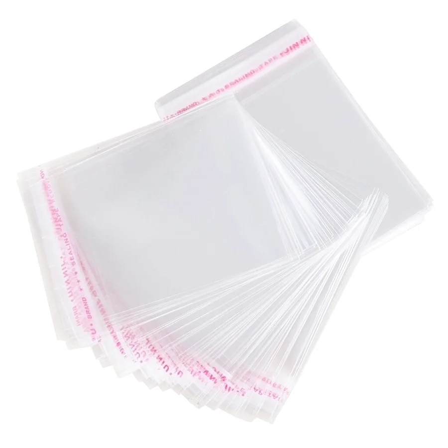 Plastic OPP Self Adhesive Bag Top Zip High Quality Resealable Wholesale Bags Cellophane Clear Polybag Custom Size Cheap
