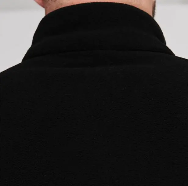 Mens Raglan Sleeve Gym Top Long Sleeves Full Zip Three Zip Pockets Jersey Fleece Jacket Top