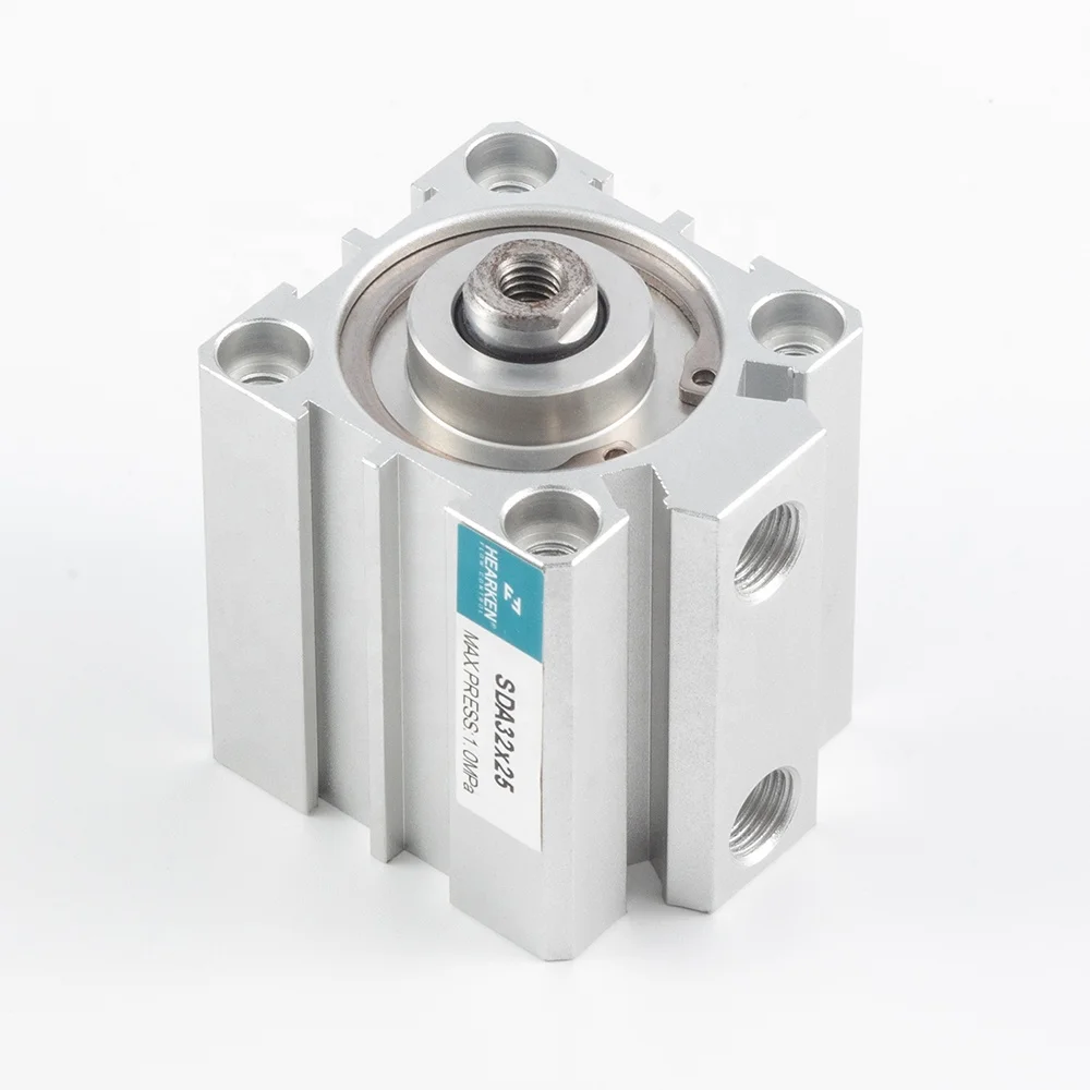 SDA series Short Stroke Thin Aluminum Compact Slim Standard Pneumatic Cylinders