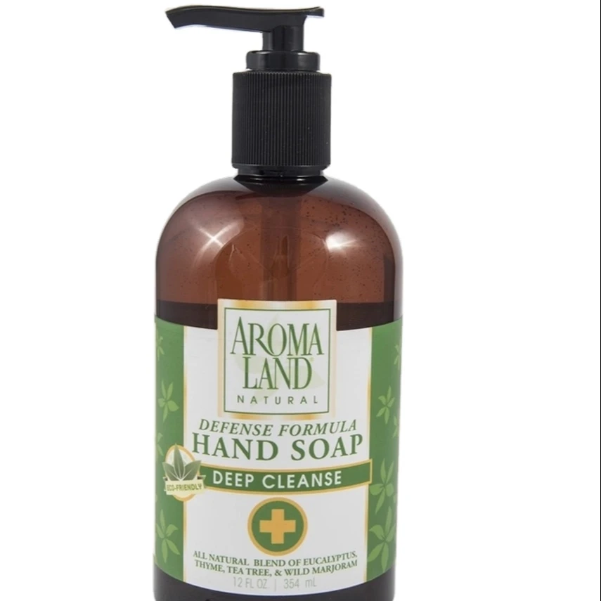 AROMALAND NATURAL HAND SOAP DEFENSE FORMULA WITH ESSENTIAL OILS - 12 oz
