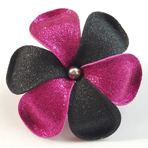 Premium Product of Plumeria Frangipani Foam Flower with glitter color