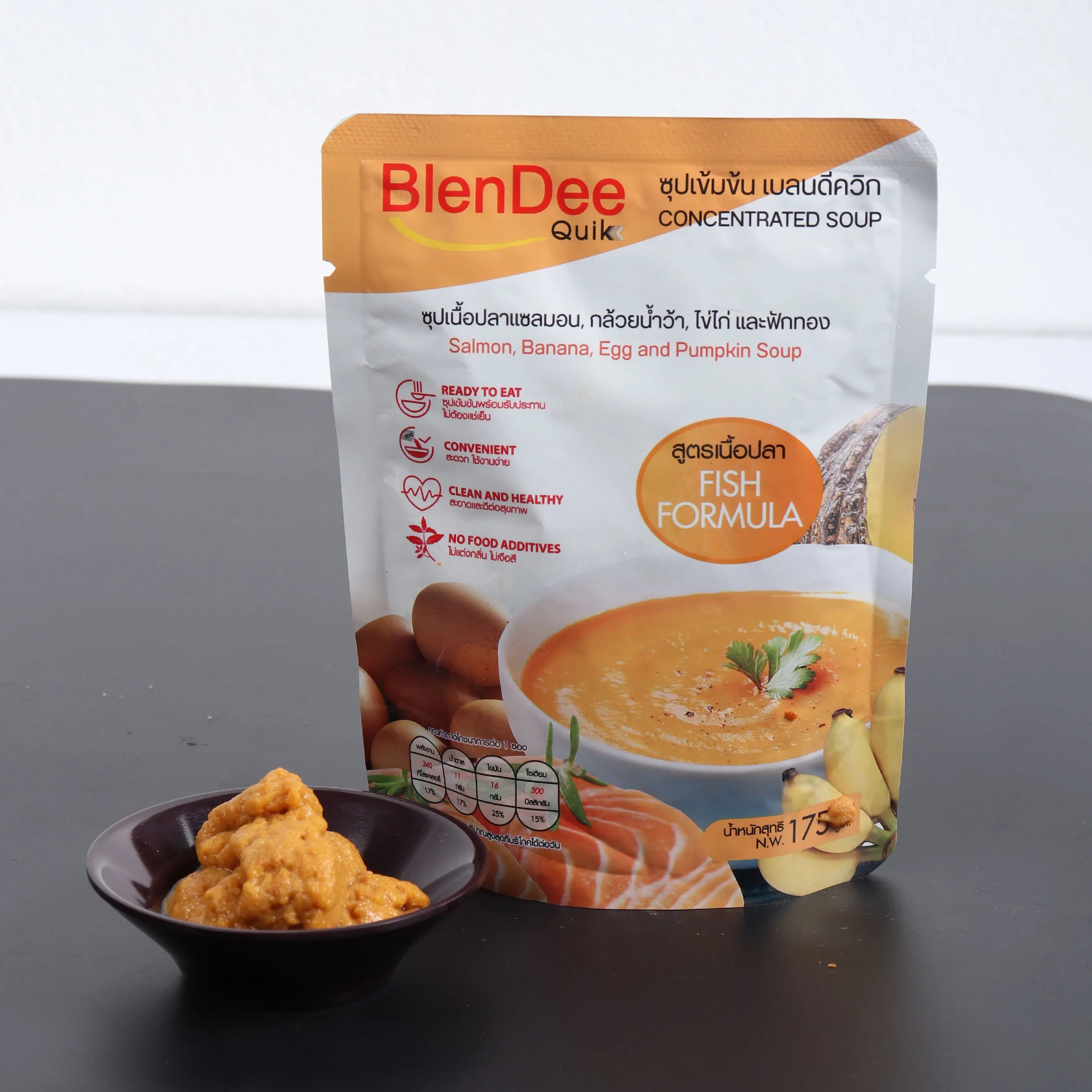 Best Selling Banana Egg and Pumpkin Concentrated Soup With Salmon Fish Formula From Thailand