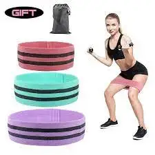  Анти-скольжения окружность бедра петли ремешок из хлопка набор 3 предметов тянущаяся лента для наборы ухода за кожей