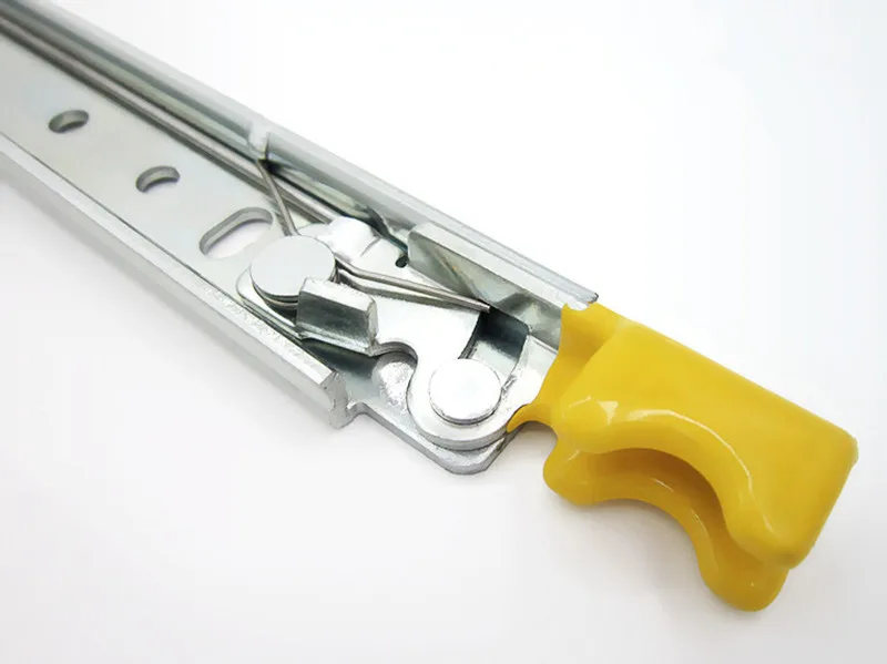TH2076LK 76mm Lock-in and Lock-out Heavy Duty Drawer Telescopic Slide Rail for Industrial