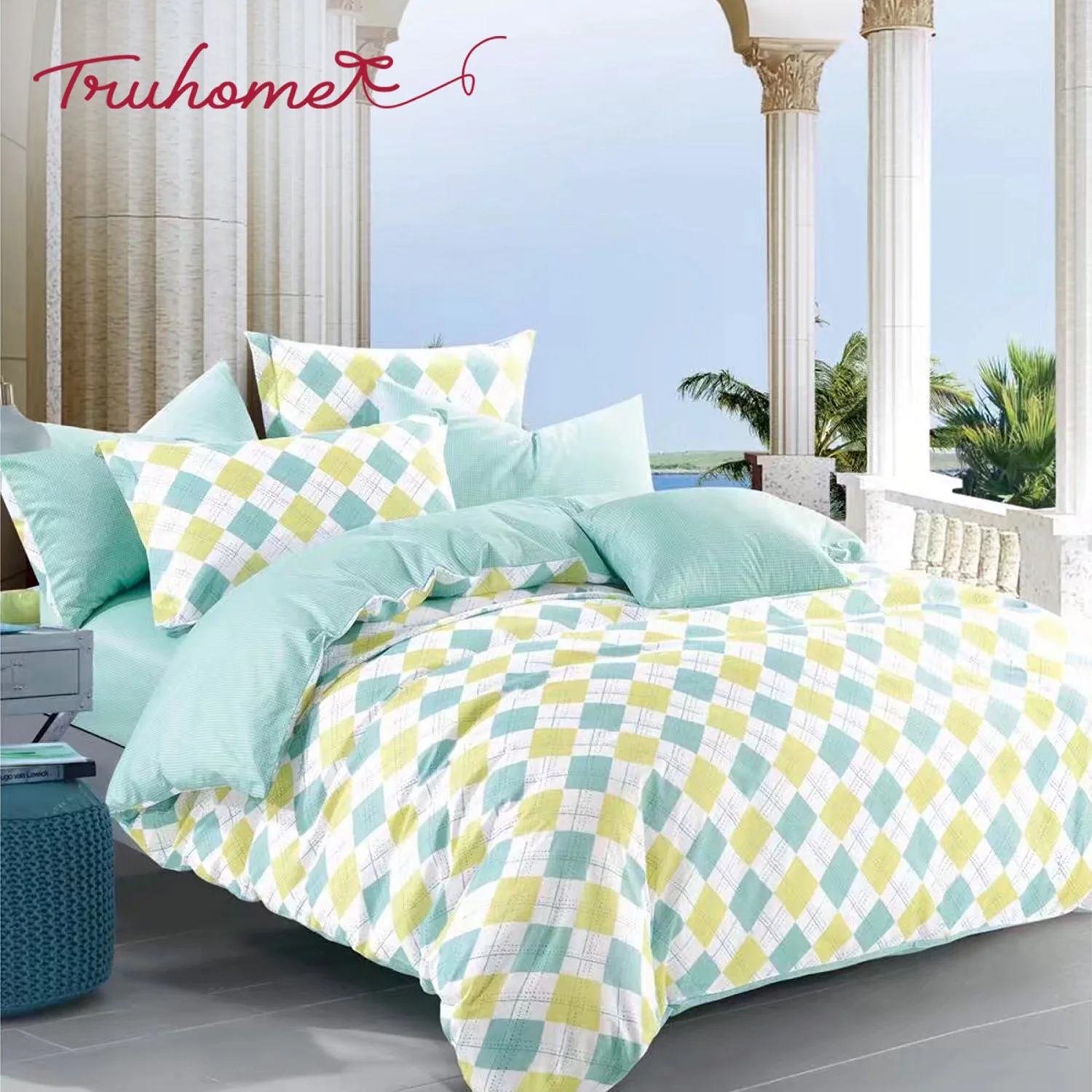 Bedsheet Set 100% Premium Cotton Bed Sheet Customizable Bedding Set Soft & Comfort Home Fitted Sheet