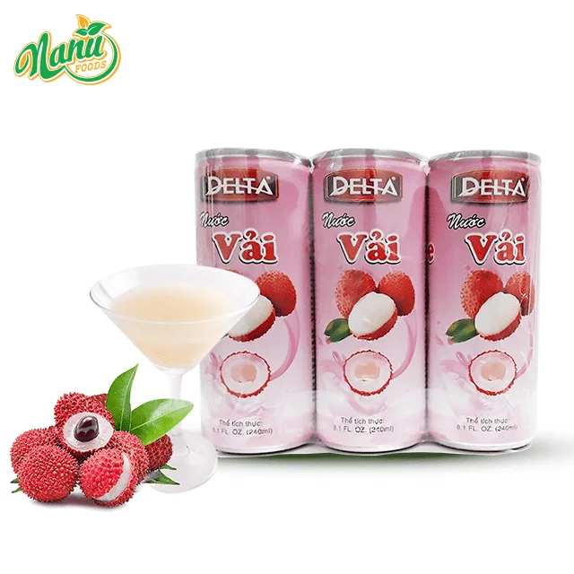  Tropical Lychee Juice Can Packing From