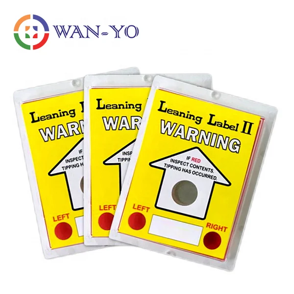 Tilt Indicator Tilting Sensor Tilt Warning Sensor Leaning Label II