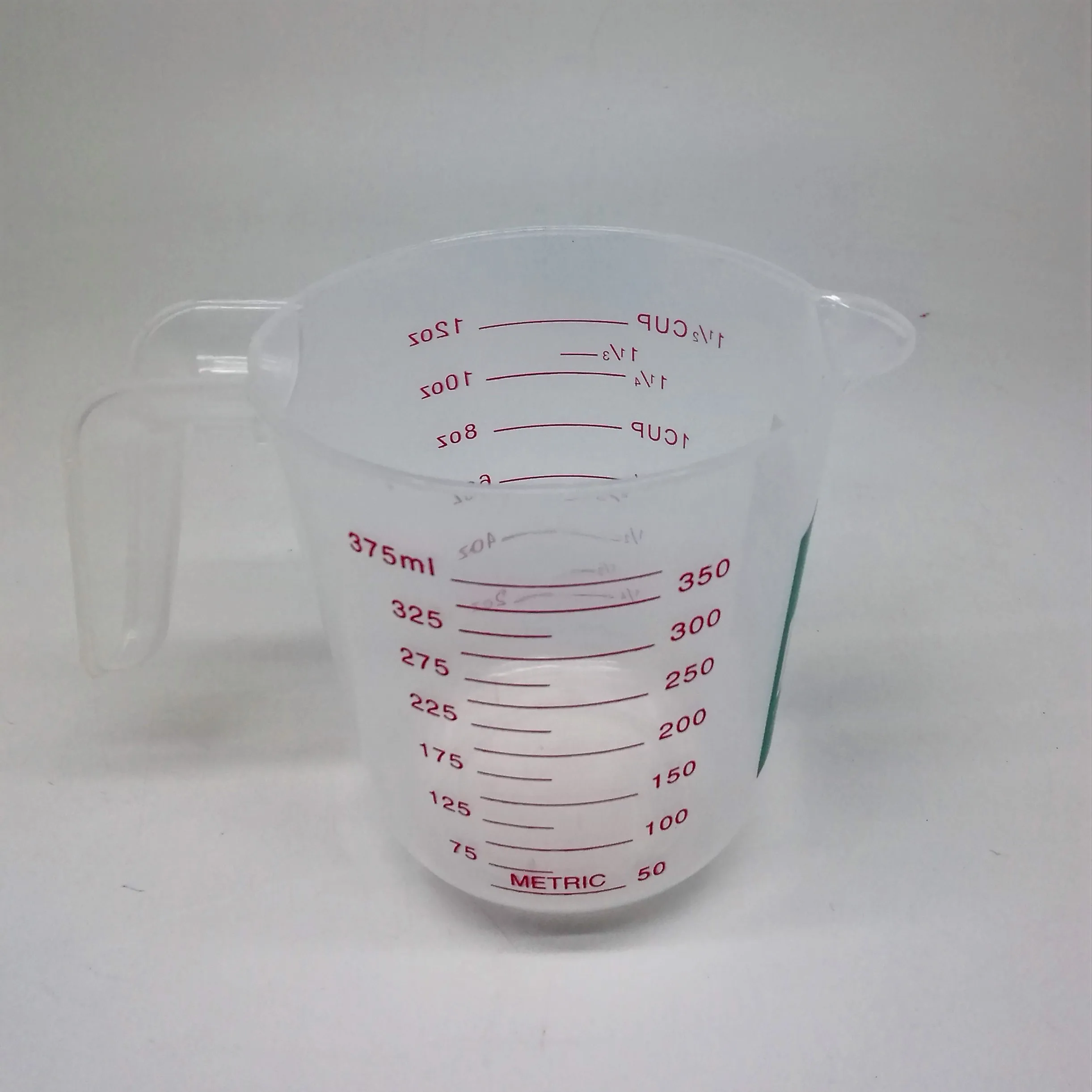 Bestseller STARWOOD # 18SWTT33401 Plastic Measuring Cup 375ml 12 oz PP Kitchen measures jug