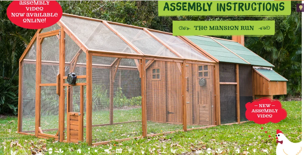 custom design OEM industrial Ventilation Door Removable Tray Ramp Wooden Large pet cage broiler Chicken Coop With Run