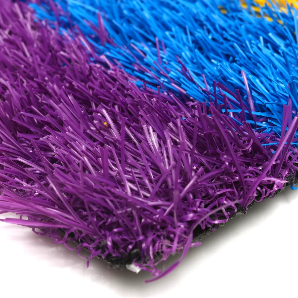 
Purple Cesped Artificial Grass Carpet Outdoors Non Infill Artificial Grass Black Green Garden Basketball ED01-1425P 4*25m/2*25m 