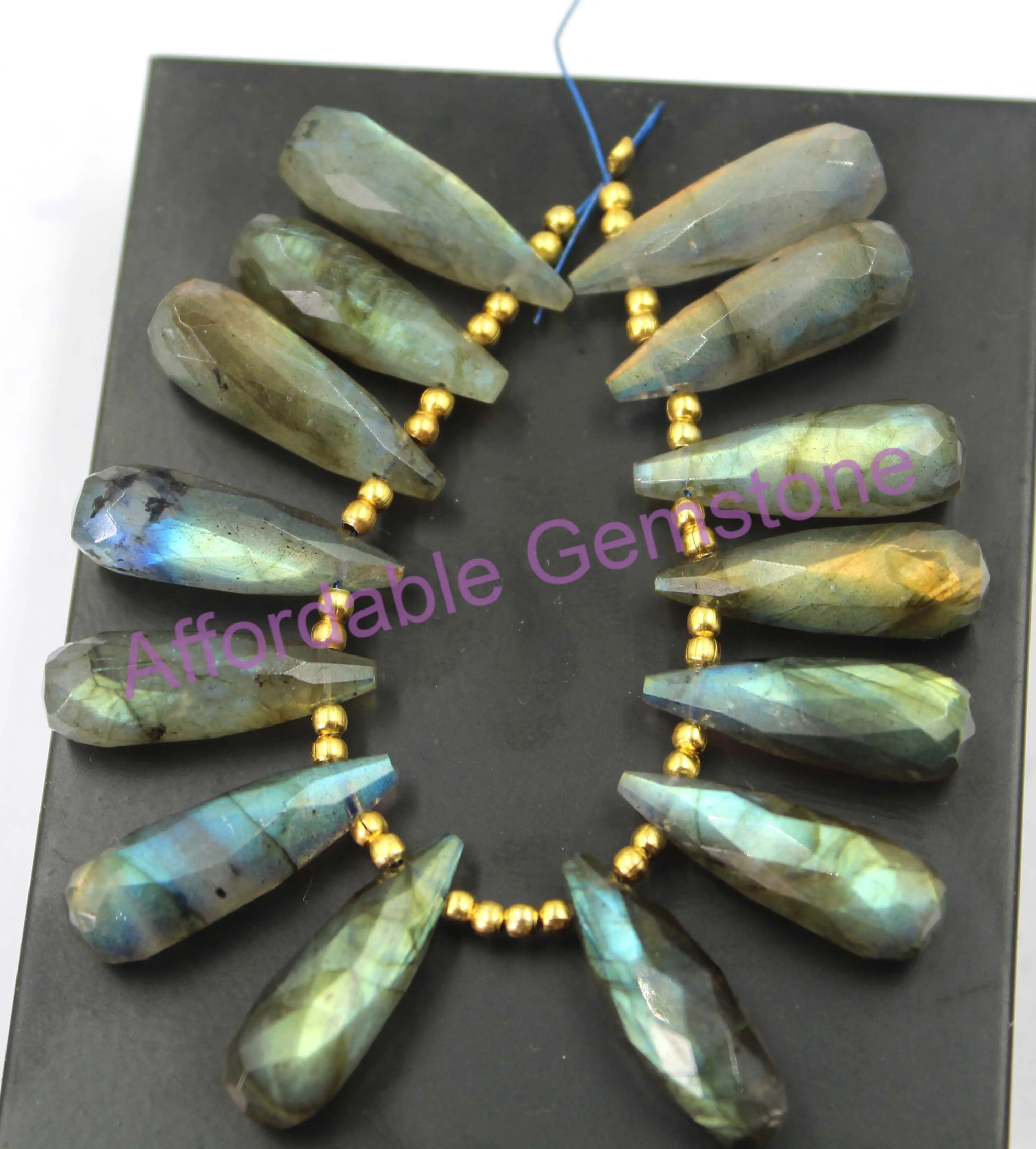 Бусины Из Лабрадорита ювелирные изделия из в форме слезы калиброванный драгоценный камень для резьбы натуральный необработанный кристалл необработанные драгоценные камни