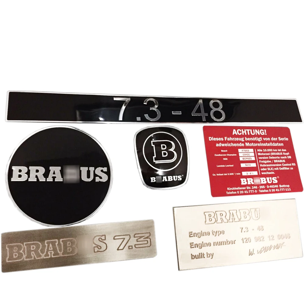 Набор значков для переключения передач двигателя B-Style 6 шт. подходит для Mercedes S-Class W140