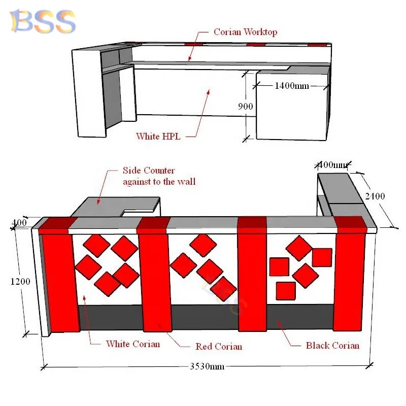 Идея для кофейни винного бара белый красный мрамор кофе вина бар
