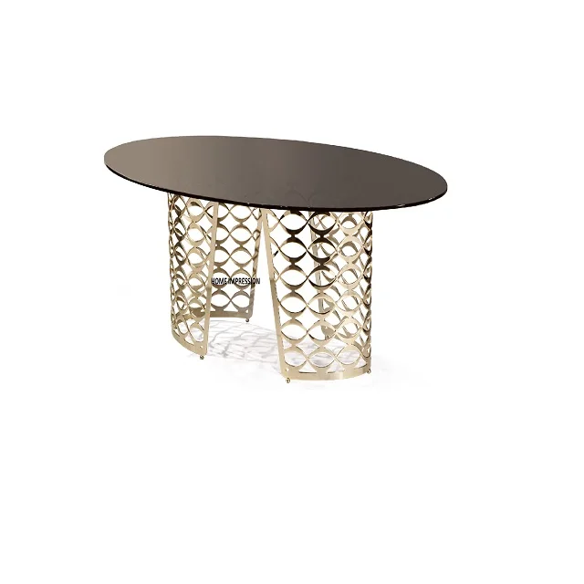 Антикварный зеркальный Роскошный металлический стол-консоль