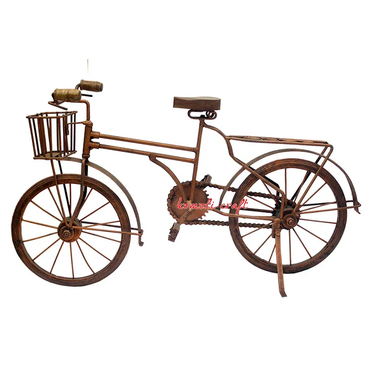 Handmade antique decorative bicycle miniature wrought iron bike cycle showpiece for decor