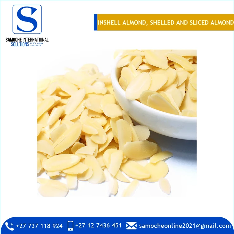 Premium Quality Wholesale Natural Inshell Almond, Shelled Almond, Sliced Almond