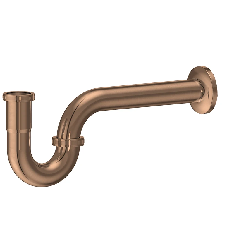 Factory Bathroom Accessories Brass Brushed Gold Siphon Waste Drain Wash Basin Bottle Sink P Trap
