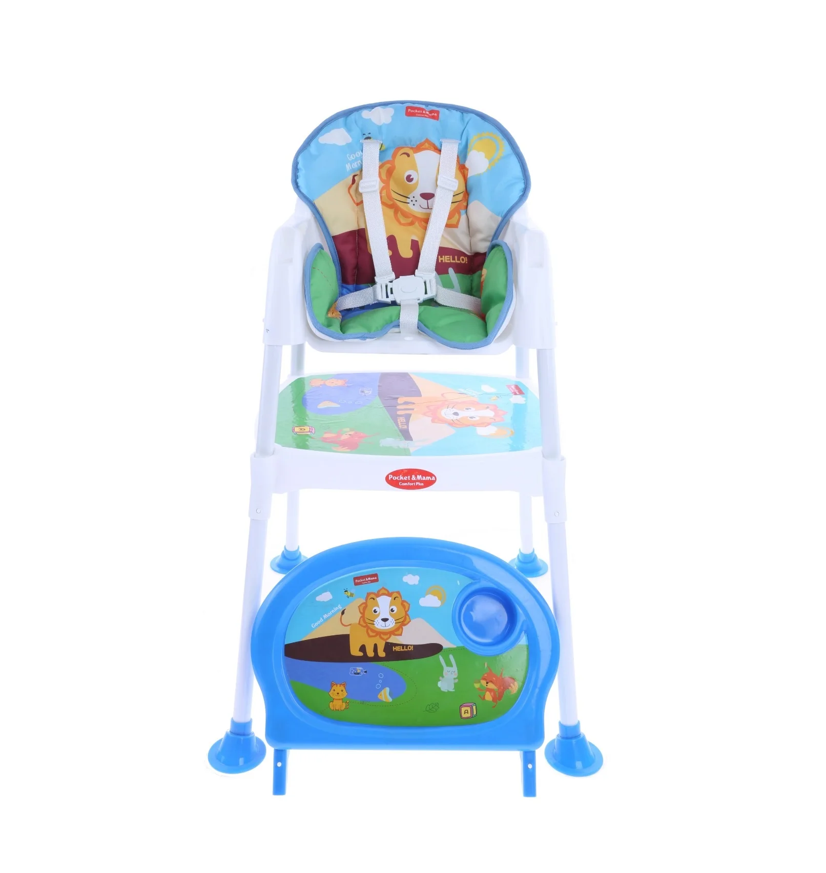 Baby High Chair Portable Baby Dining Chair Customized EN 14988 OEM Convertible Chair Amazing Stickers and Patterns