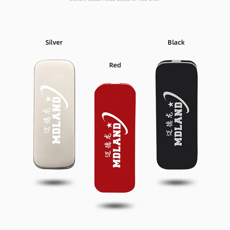 Бесплатный логотип на заказ 4 ГБ 8 16 Usb2.0 металлический Usb-накопитель 2 Поворотный для корпоративного подарка