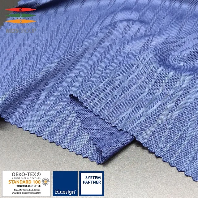 LIFEWEAR/SPORTSWEAR/T-SHIRT/PANEL 100%NYLON CIRCULAR KNIT HYDROPHILIC COMPUTER JACQUARD