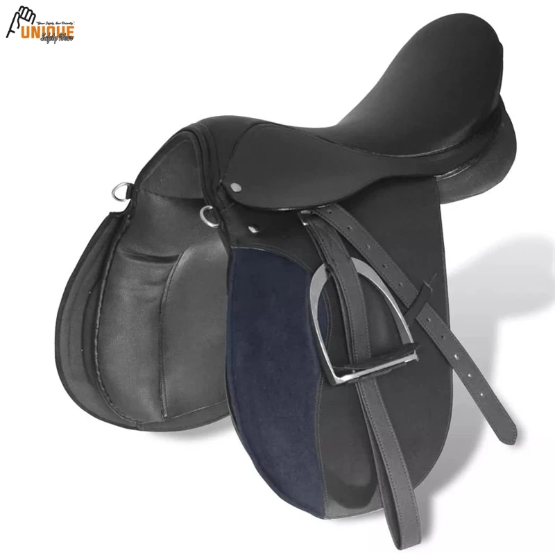Новинка высококачественное кожаное седло для лошадей профессиональный английский набор седлов верховой езды