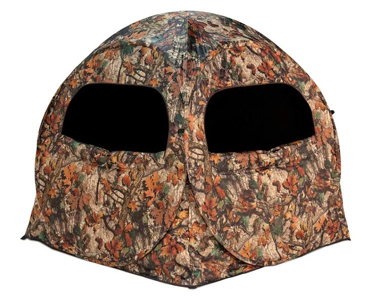 
Outdoors Ground Blind - Spring Steel Pop Up Hunting Ground Blinds - Pop Up Blinds for Deer Hunting, 58 x 58 x 65H 