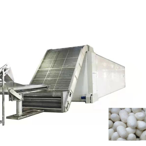 China hot selling continuous mesh belt silkworm cocoon drying machine dryer for industrial processing dehydrator