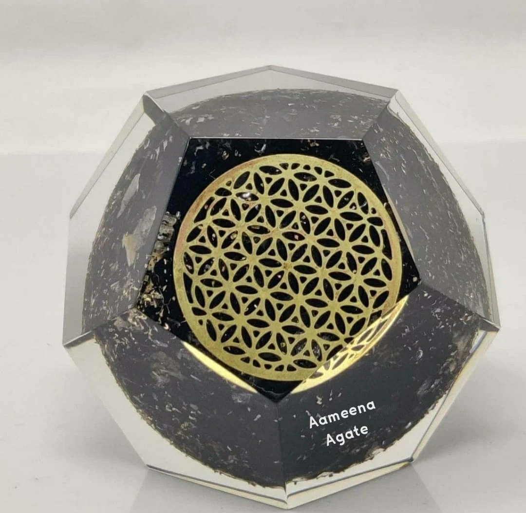 Natural Crystal Polished Healing Orgone Stone Clear Agate Orgone Sphere Wholesale Orgone Sphere Buy From AAMEENA AGATE