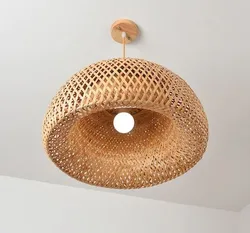 Wholesale High Quality Handmade Ceiling Light Round Bamboo Lampshade Chandeliers & Pendant Light Home Decor Made in Viet Nam