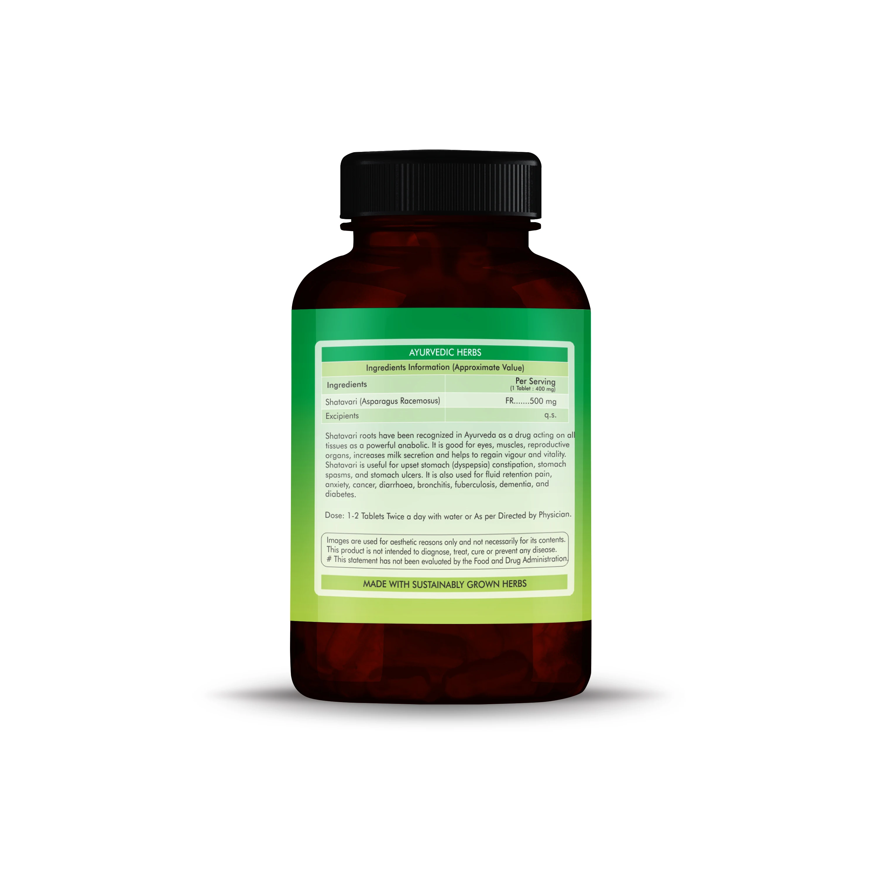 Shatavari Tablets Made for women with shatavari extract also known as Asparagus racemosus.