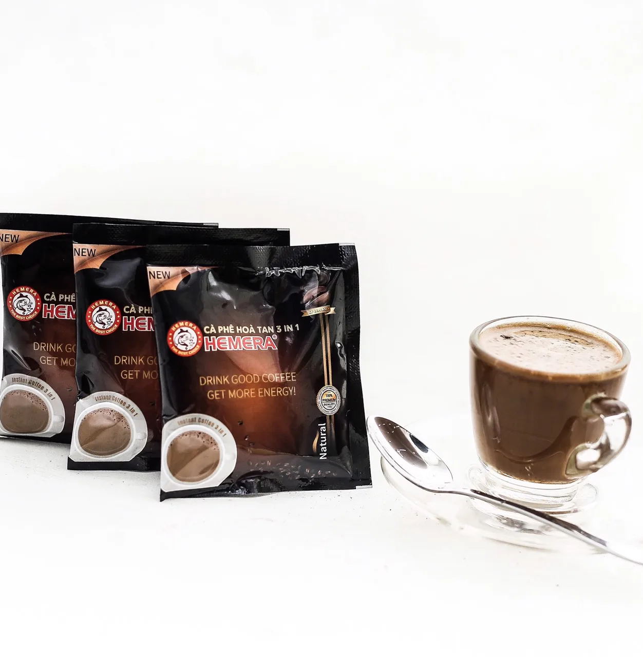 
Premium Vietnamese Instant Coffee 3 In 1 With Best Coffee Flavour From AVC Hemera Coffee 