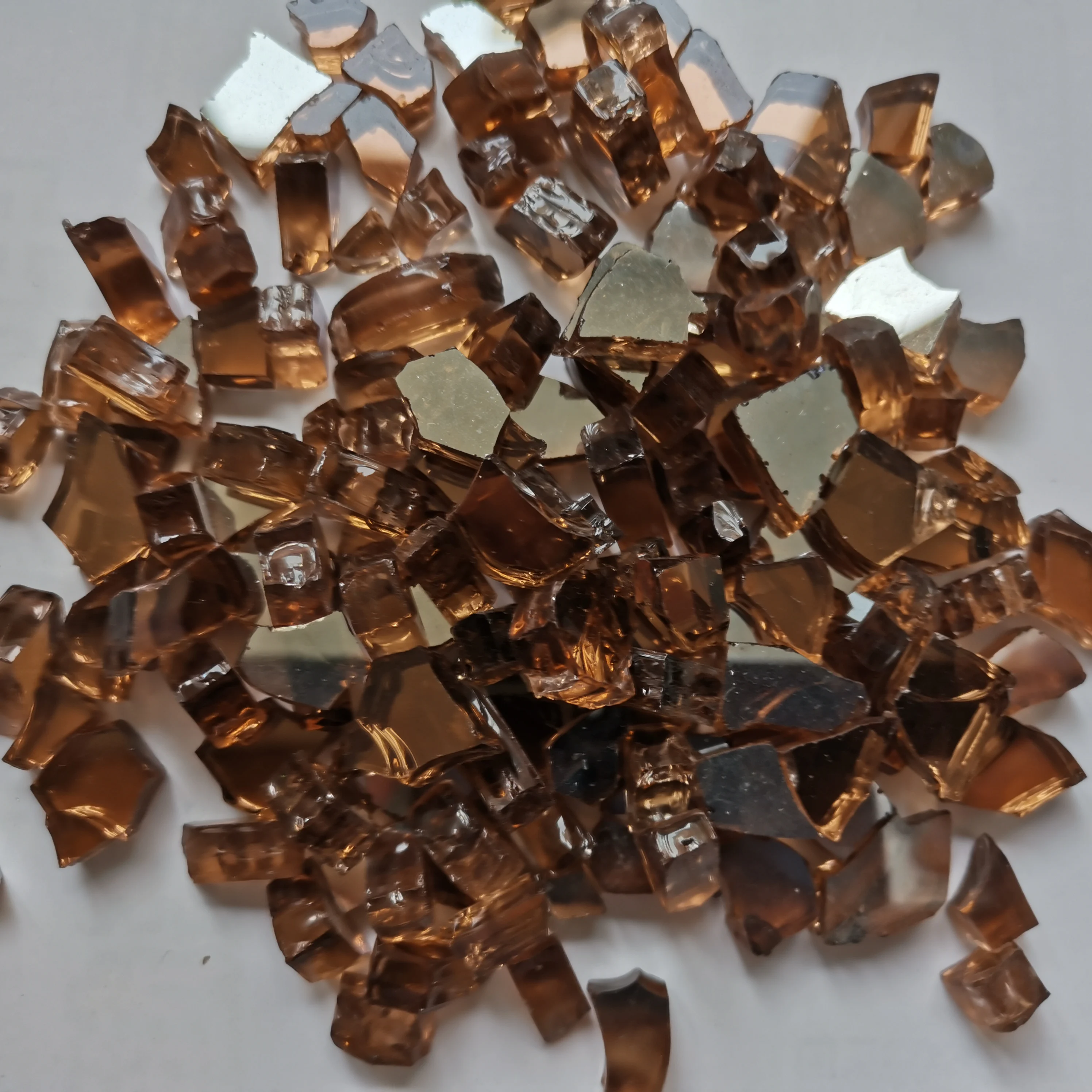 Crushed Mirror Glass for Landscape Fire Pit Fireplace Fire Glass