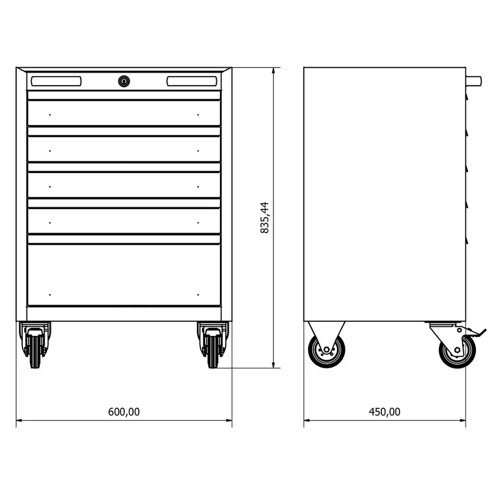 Workshop Tool Trolley for Industrial Usage