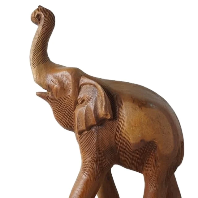 Natree Teak Wood Elephant Carving Export Quality